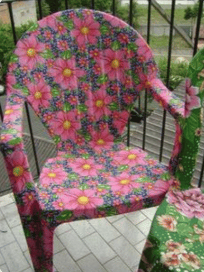 coller chaise plastique jardin