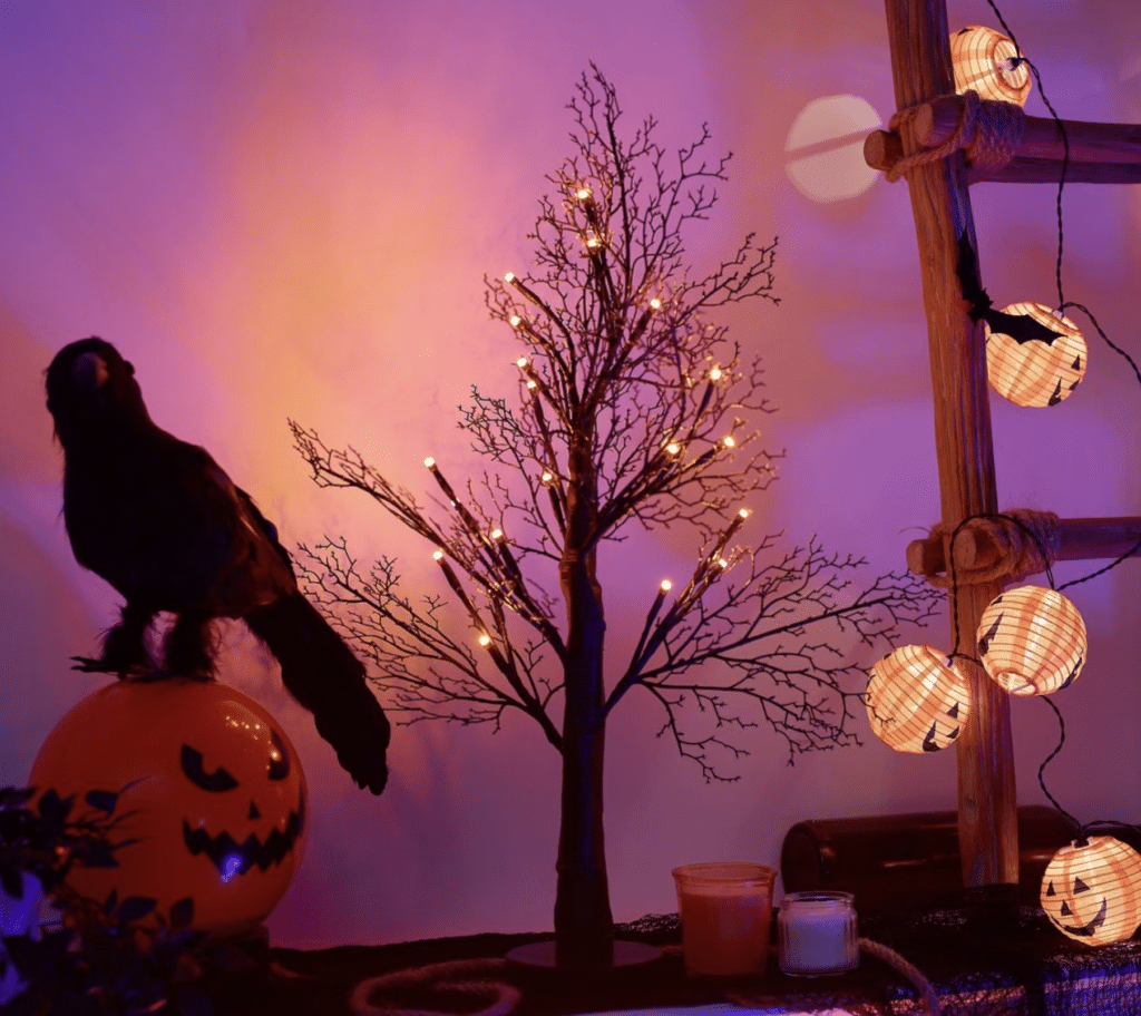 arbre lumineux LED halloween