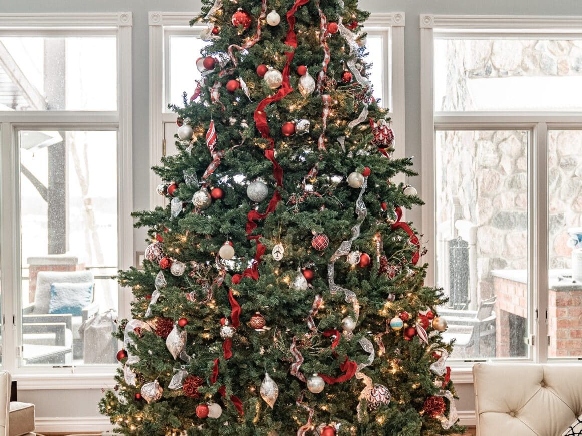 Nœud Géant Pour Sapin De Noël En Satin - 117 Cm, Armature Métal, Réutilisable, Pour Décoration Arbre, Couronne, Mariage