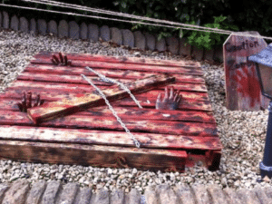 decoration halloween en palette