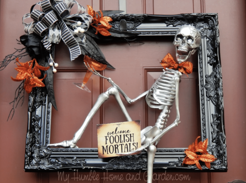 tableau squelette halloween