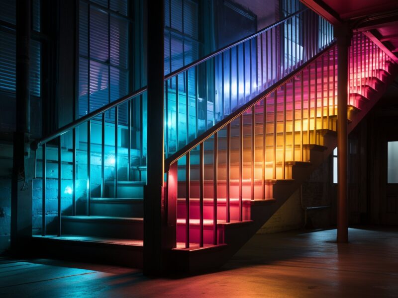 Les meilleures couleurs pour illuminer une cage d'escalier sombre
