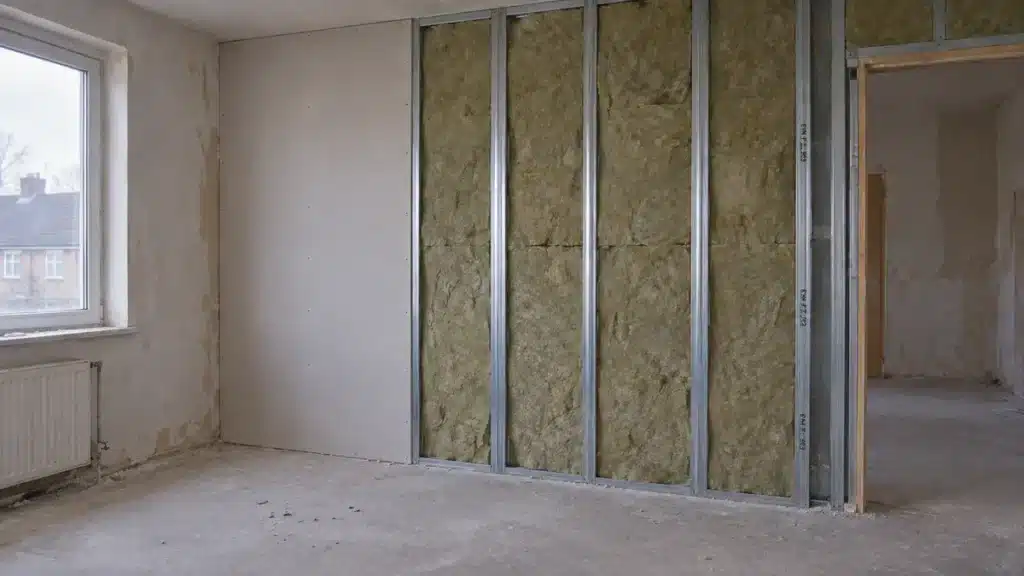 insonoriser un mur mitoyen, doublage sur ossature avec isolant