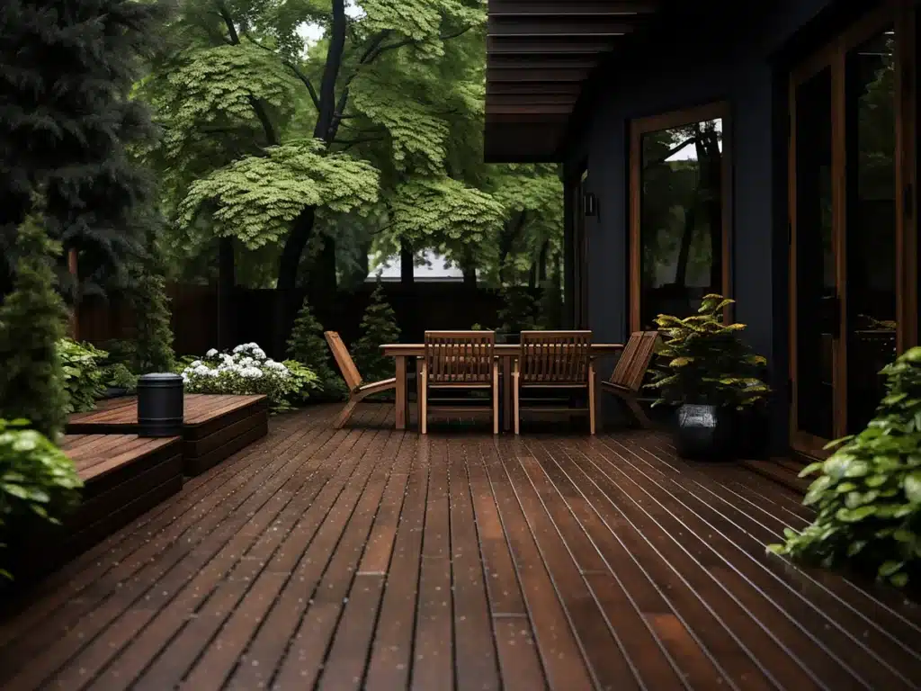 Terrasse en bois exotique (cumaru)