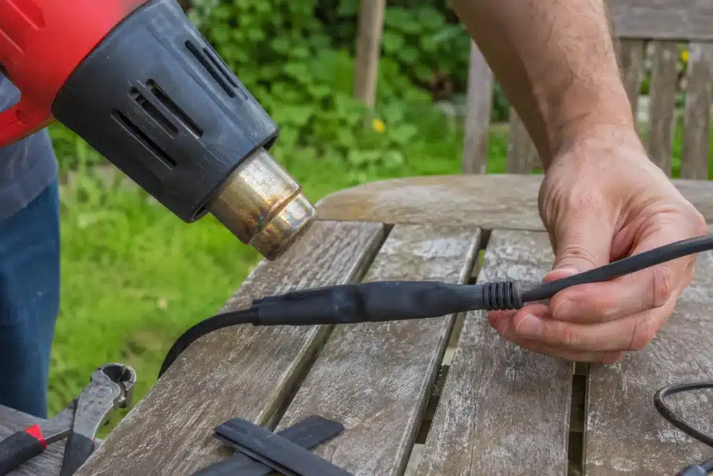 Gaine thermo pour réparer un fil