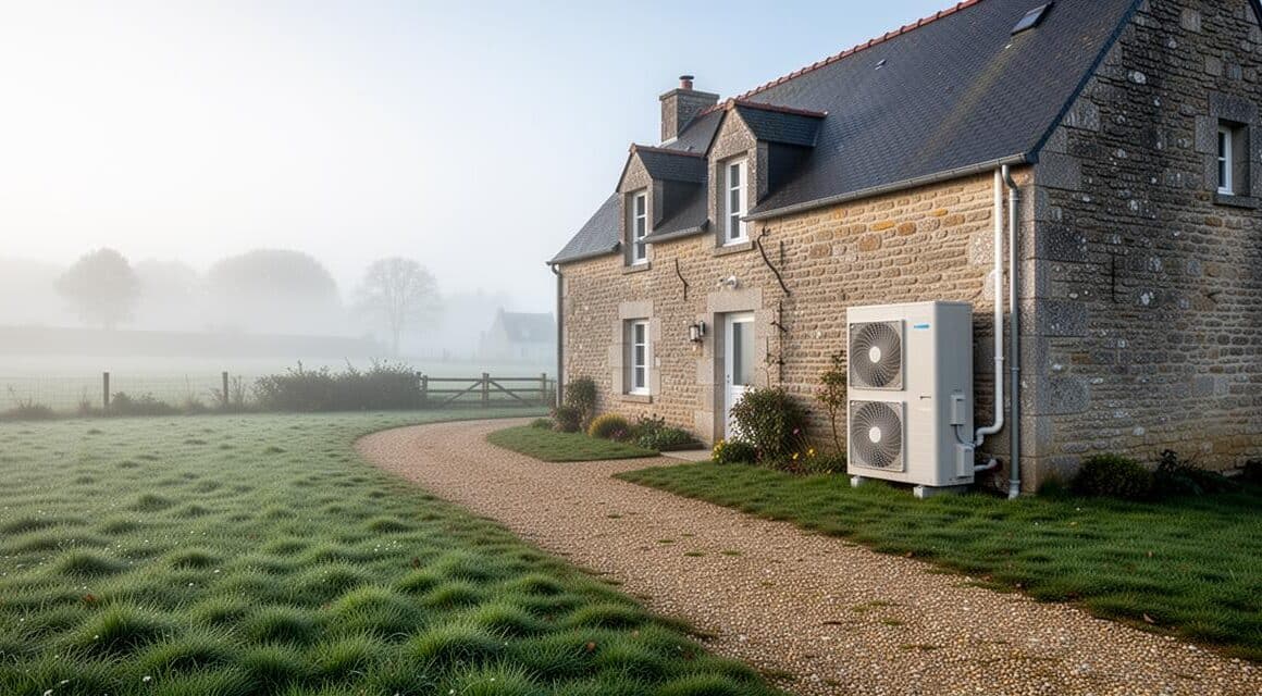 Propriété en Normandie avec des pompe à chaleur
