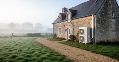 Propriété en Normandie avec des pompe à chaleur