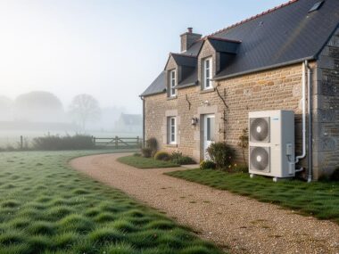Propriété en Normandie avec des pompe à chaleur