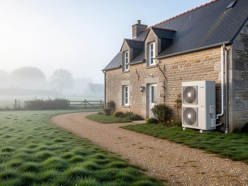Propriété en Normandie avec des pompe à chaleur